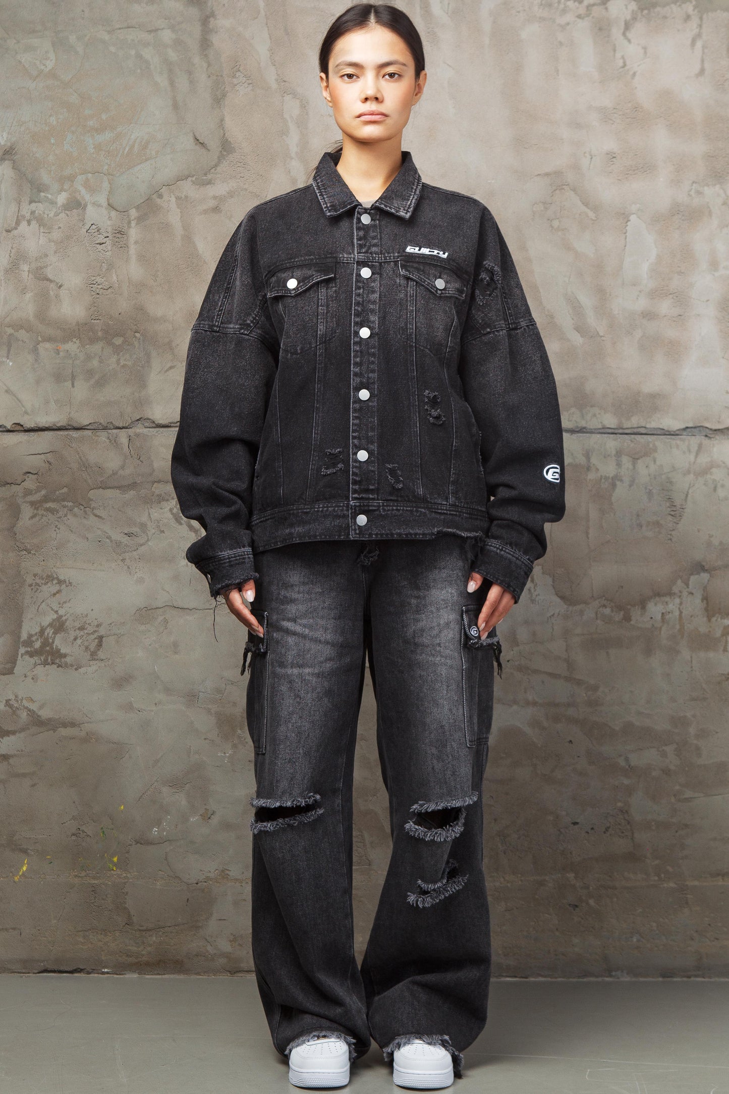 Distressed Denim Jacket