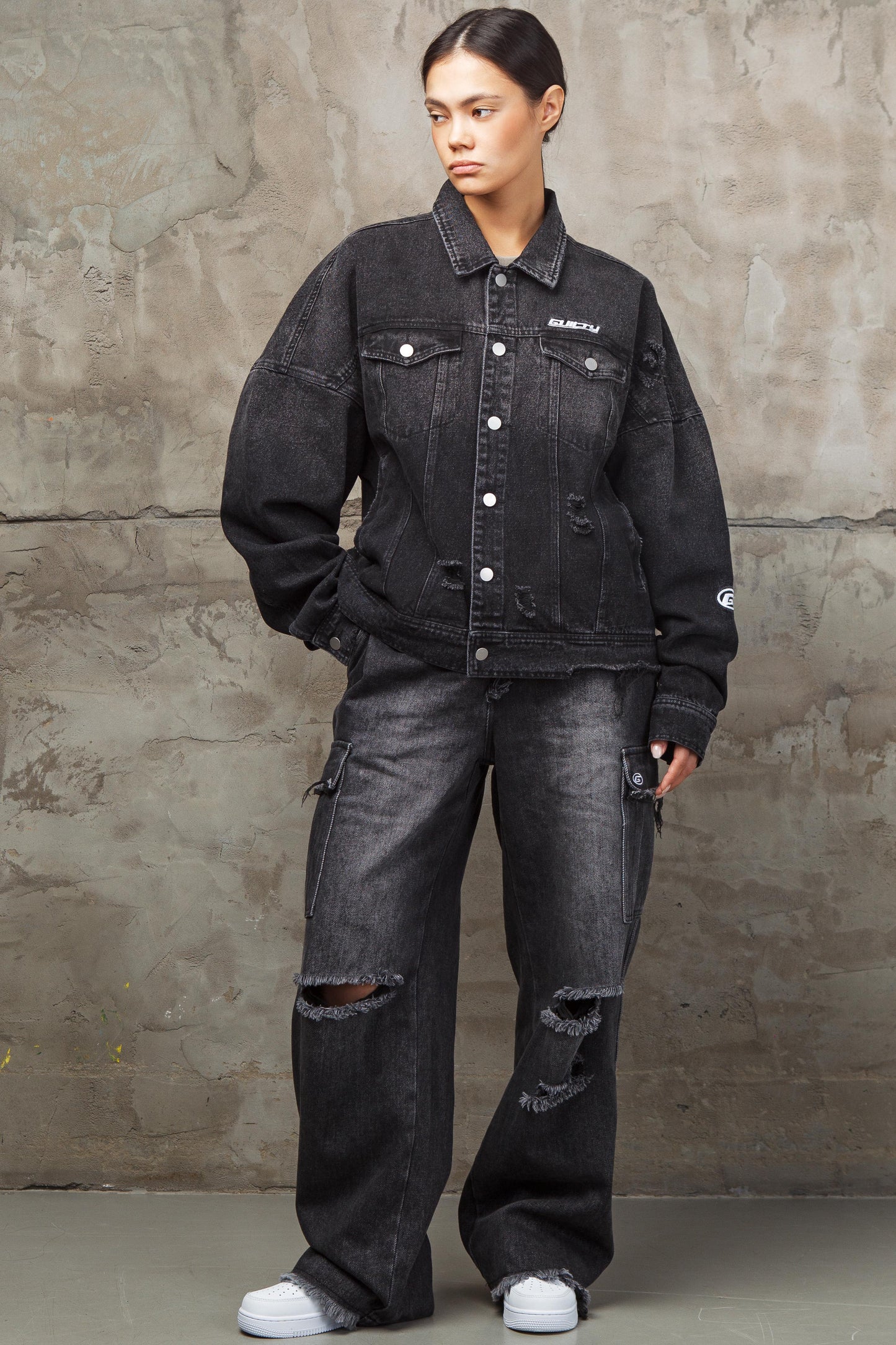 Distressed Denim Jacket