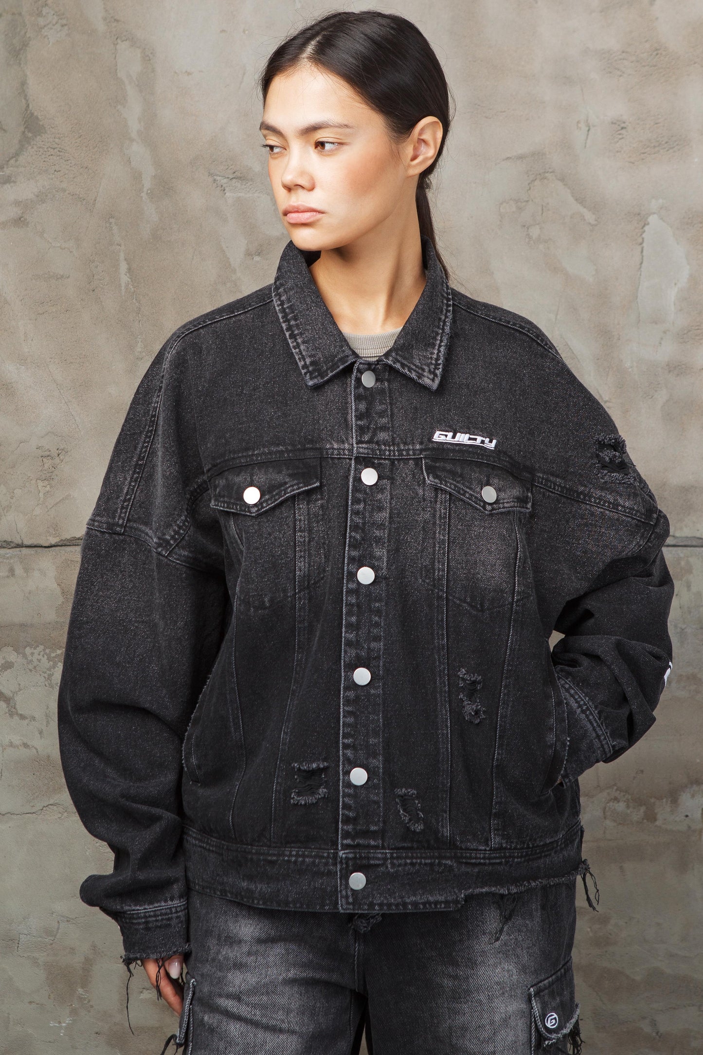 Distressed Denim Jacket