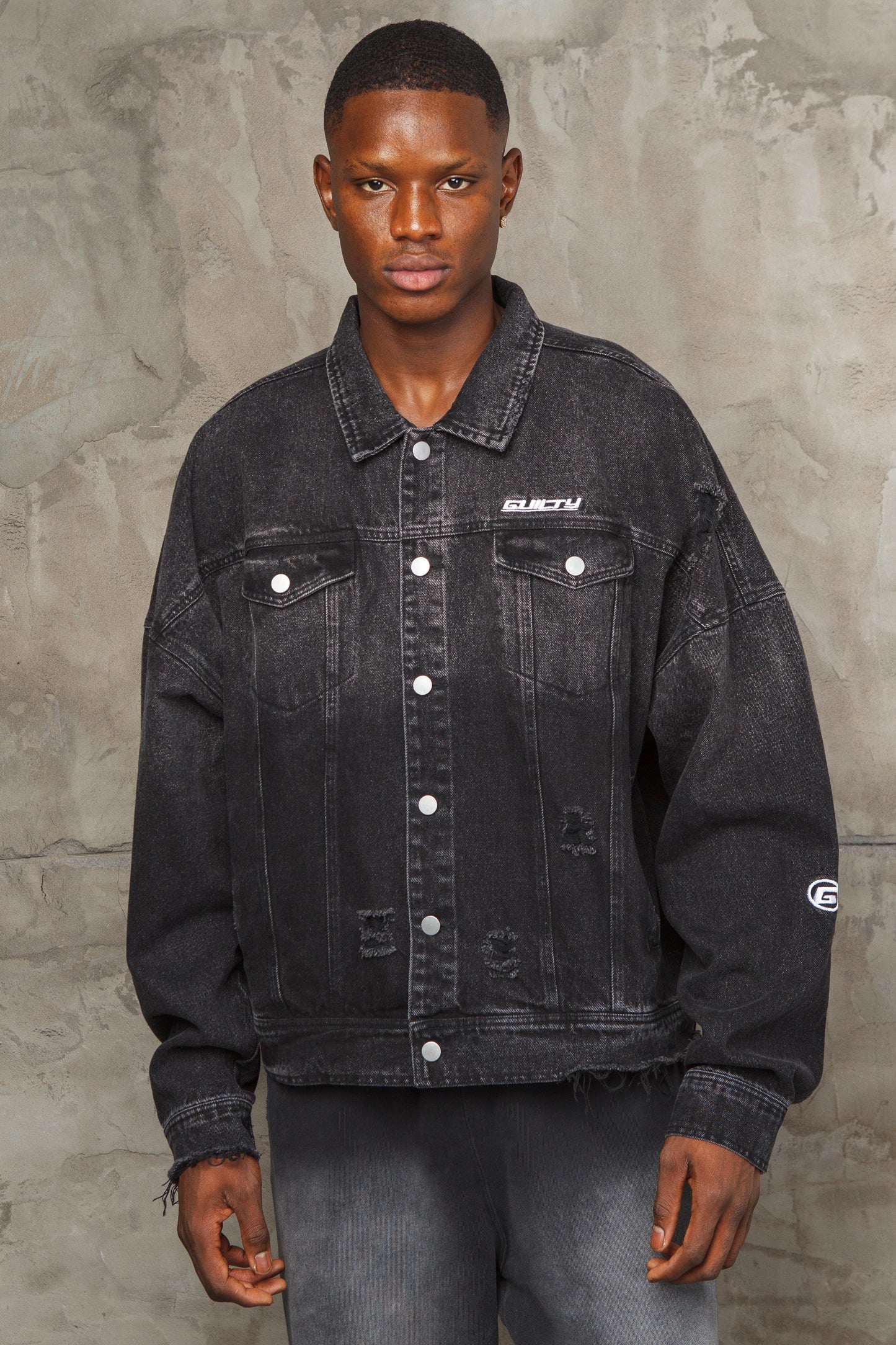 Distressed Denim Jacket