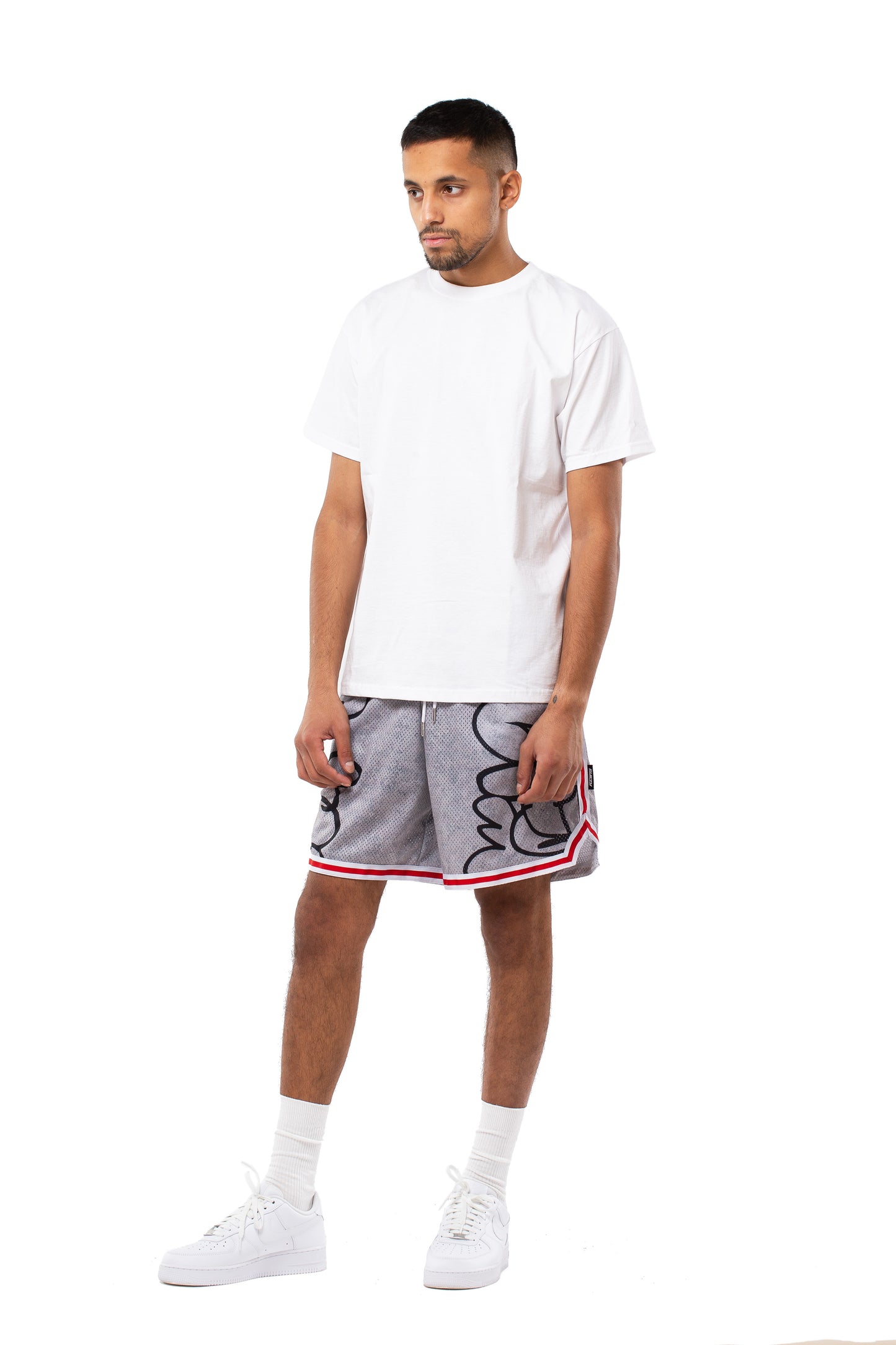 "GRAFFITI" Gray Shorts