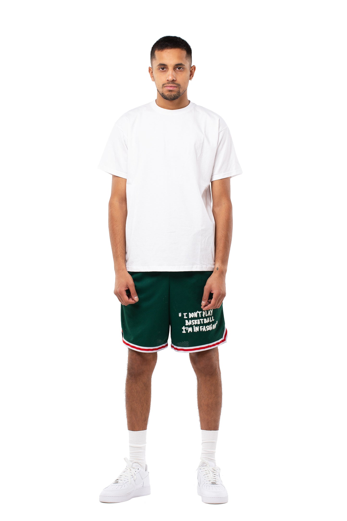 "I'M IN FASHION" Green Shorts