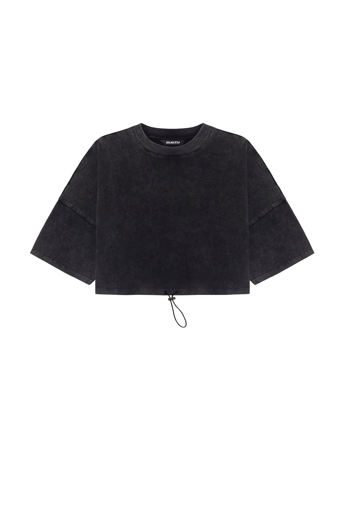 Cropped Acid Washed T-shirt