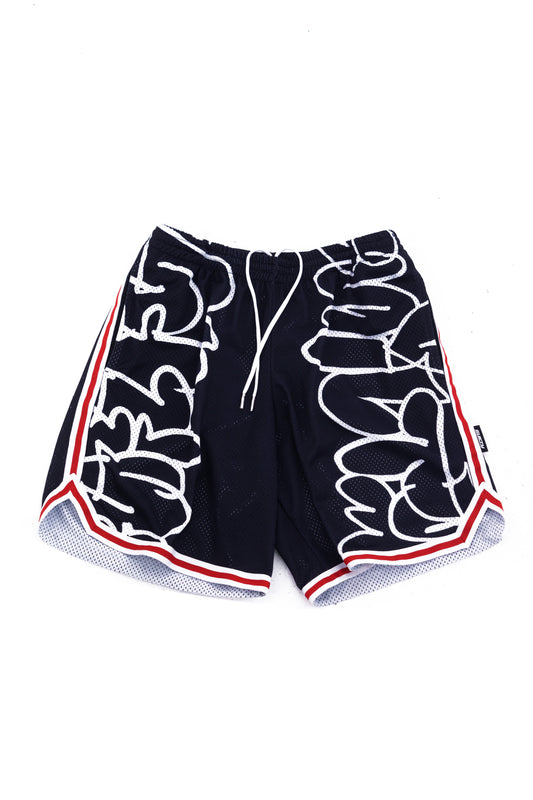 "GRAFFITI" Black Shorts