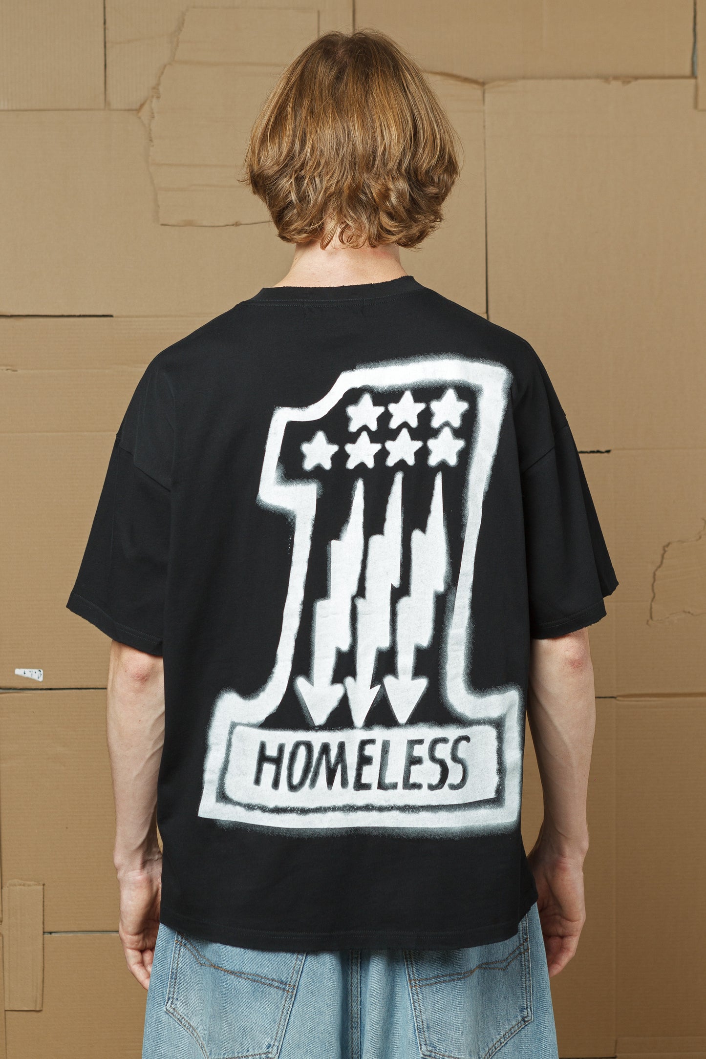 "No1 Homeless" Boxy T-Shirt