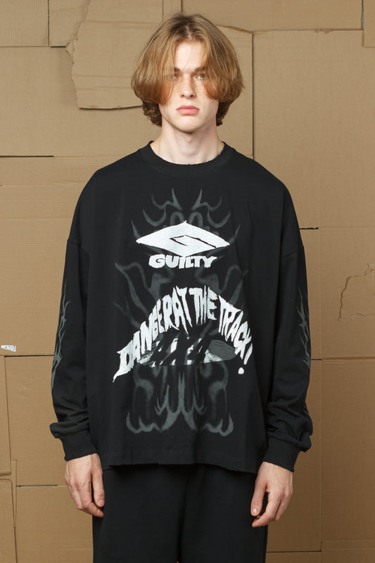 "Danger" Longsleeve in Black