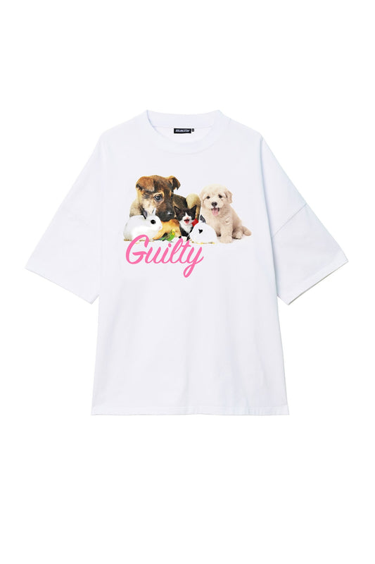White Oversized Doggy T-shirt (unisex)