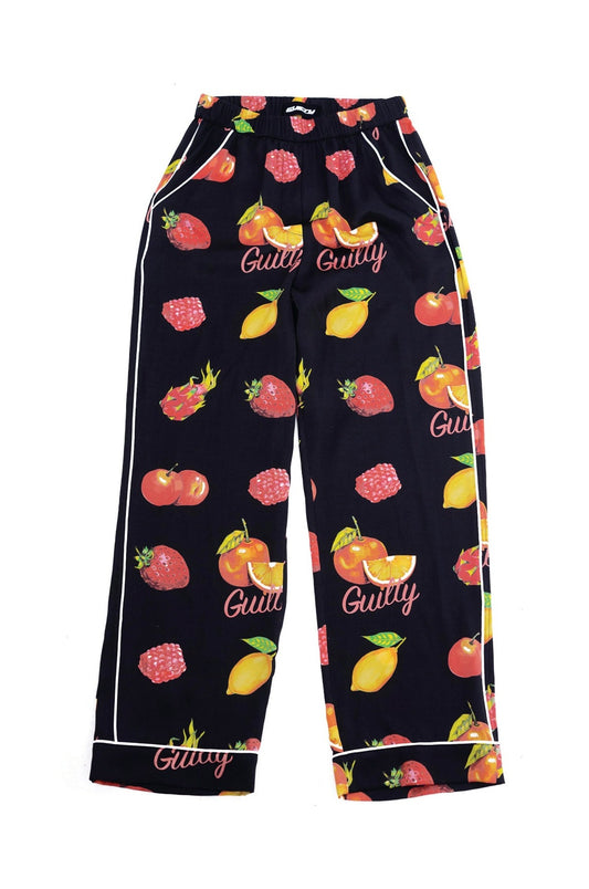 "FRUITY" SILK PANTS